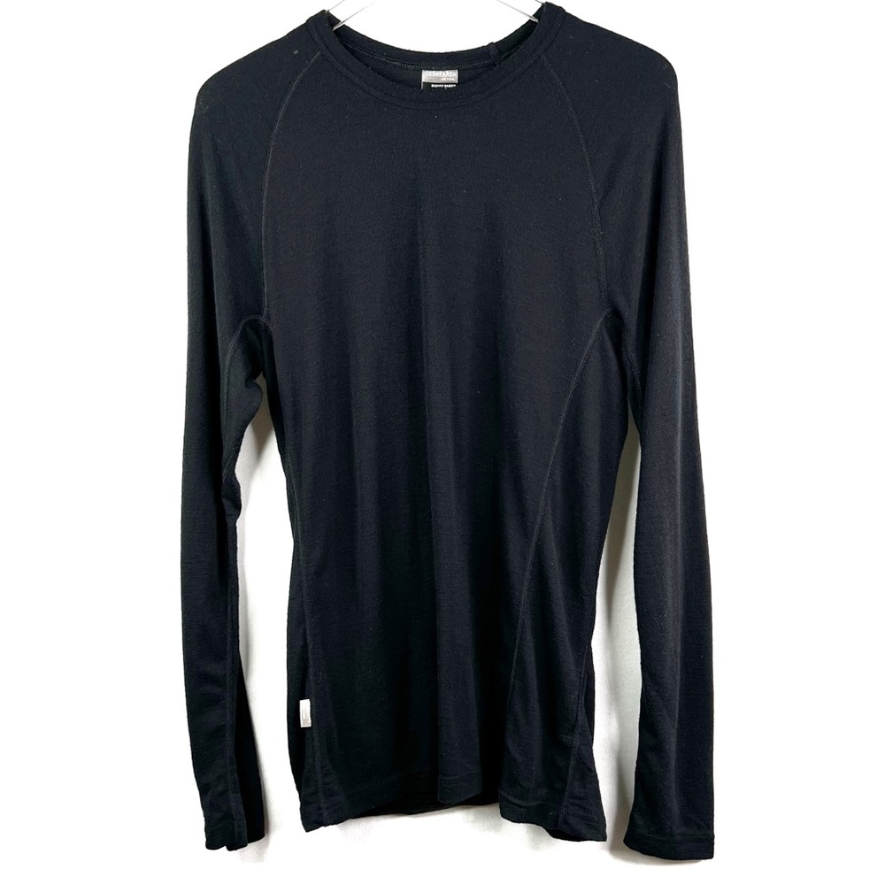 Icebreaker Merino Wool Baselayer Long Sleeve Black Bodyfit Basics 200 Men’s XL